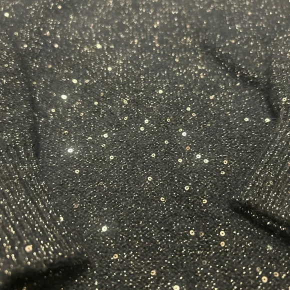 LOFT Shimmer Sweater Navy Size Large - Picture 4 of 5